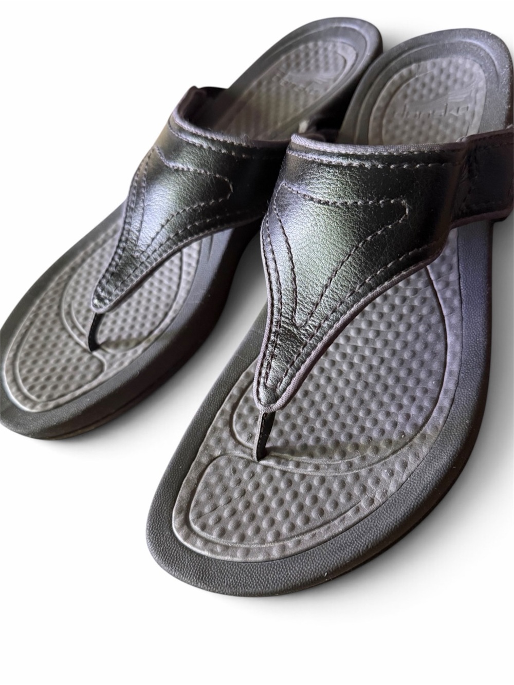 DANSKO Katy Flip Flop thong sandals sz 41 10 1/2 11 US leather comfort
